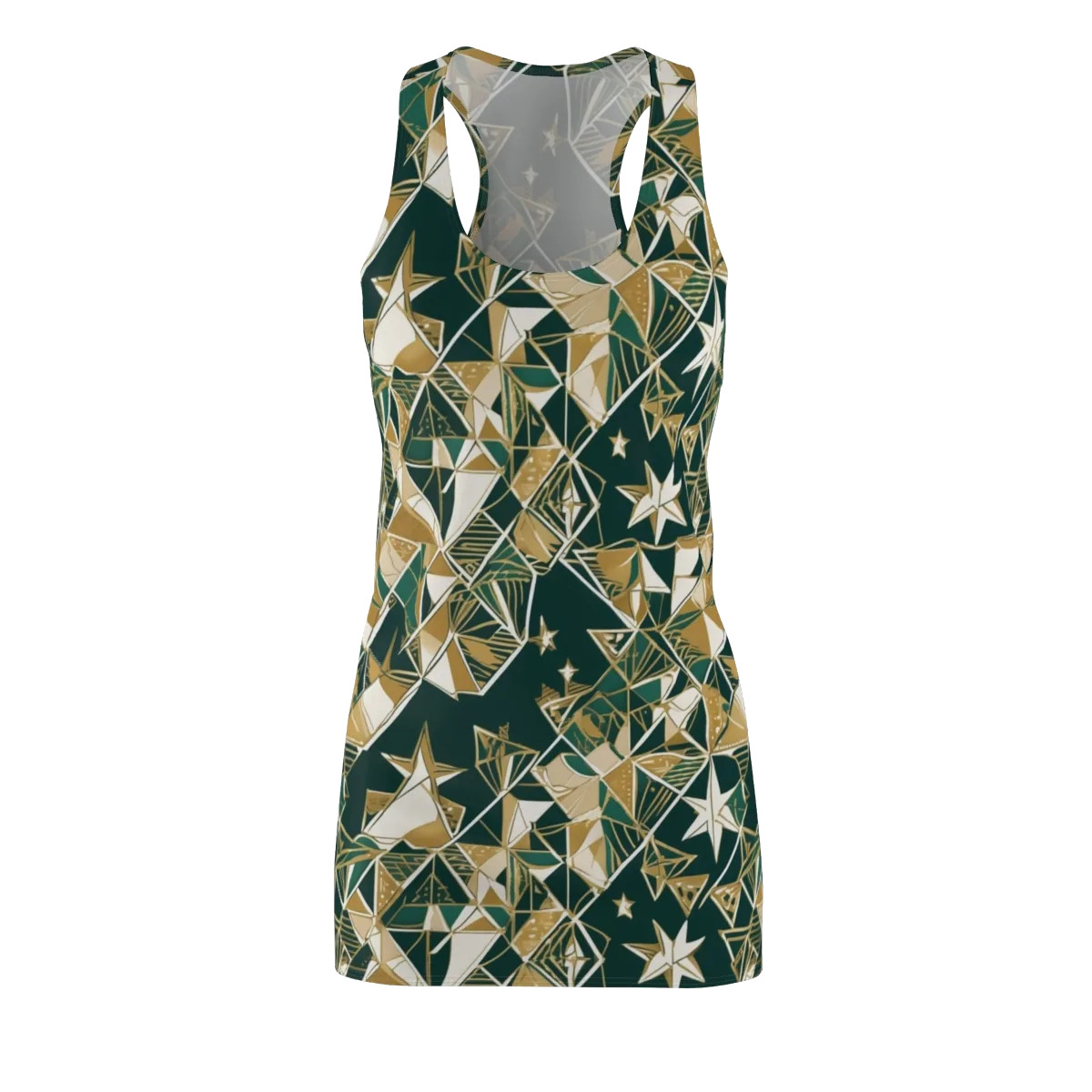 Gilded Origami on Racerback Dress — Front