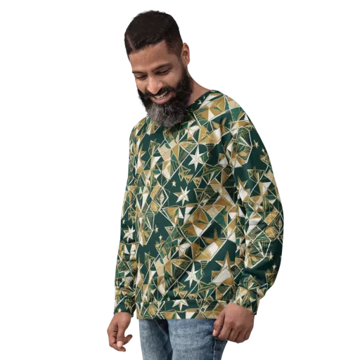 Gilded Origami on a Sweatshirt