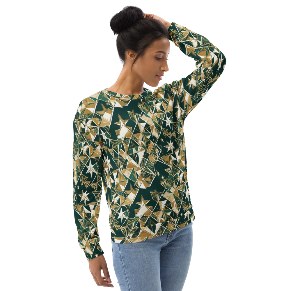Gilded Origami on Sweatshirt — Right Front