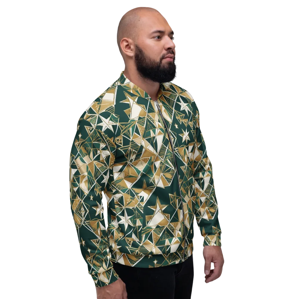 Gilded Origami on Bomber Jacket — Right