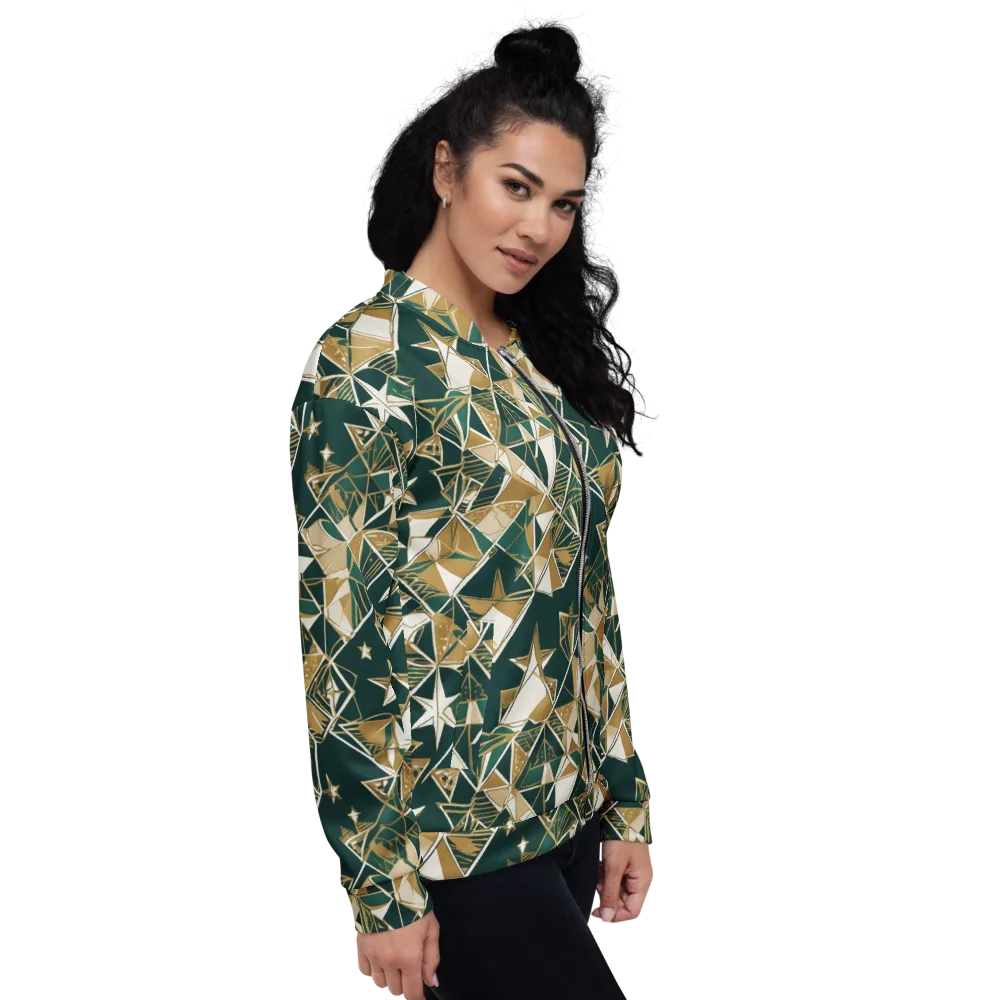 Gilded Origami on Bomber Jacket — Right