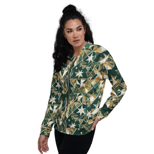 Gilded Origami on a Bomber Jacket