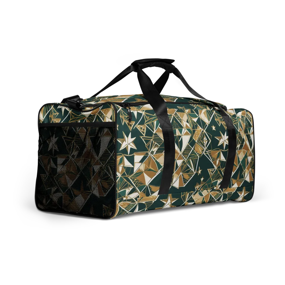 Gilded Origami on Duffle Bag — Right Front