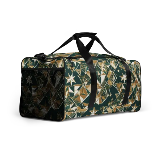 Gilded Origami on a Duffle Bag