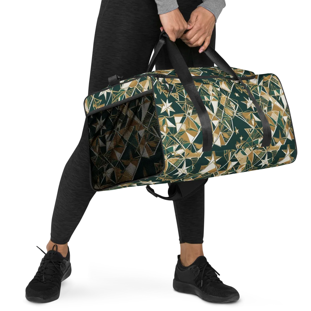 Gilded Origami on Duffle Bag — Right Front