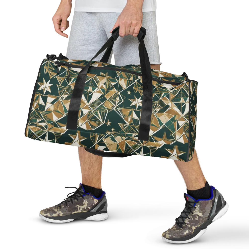 Gilded Origami on Duffle Bag — Front