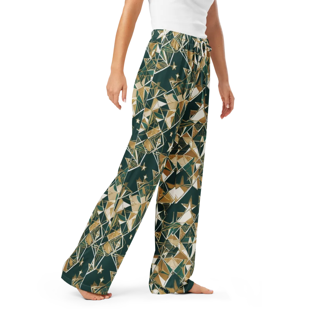 Gilded Origami on Women's Pajama Pants — Right Front