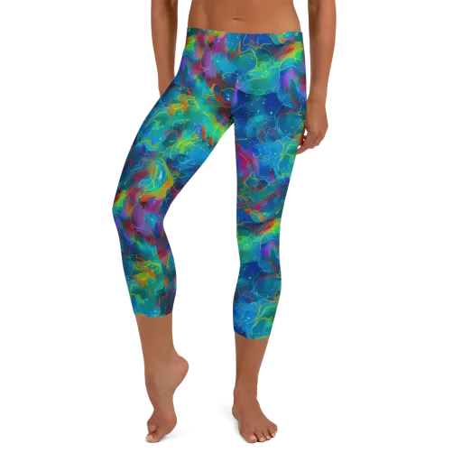 Chromatic Tidalwave on a Capri Leggings