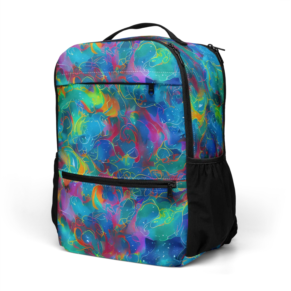 Chromatic Tidalwave on Utility Backpack — Left Front
