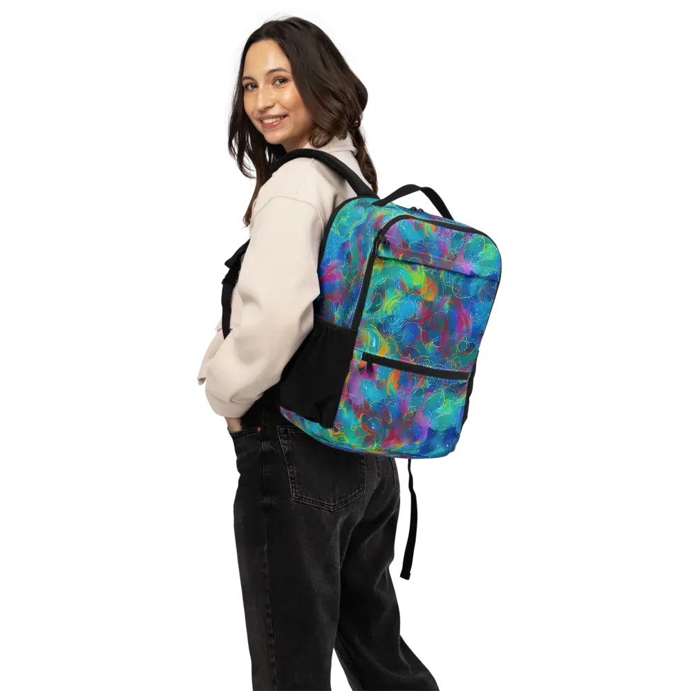Chromatic Tidalwave on Utility Backpack — Back