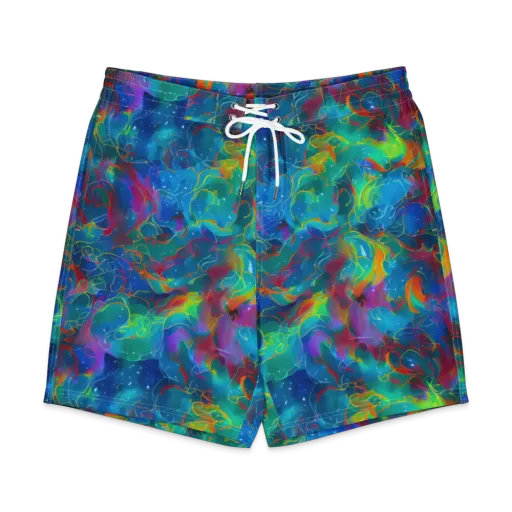 Chromatic Tidalwave on a Men's Board Shorts