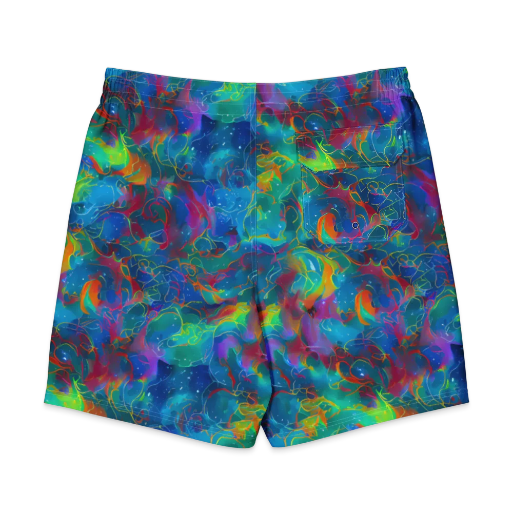 Chromatic Tidalwave on Men's Board Shorts — Back