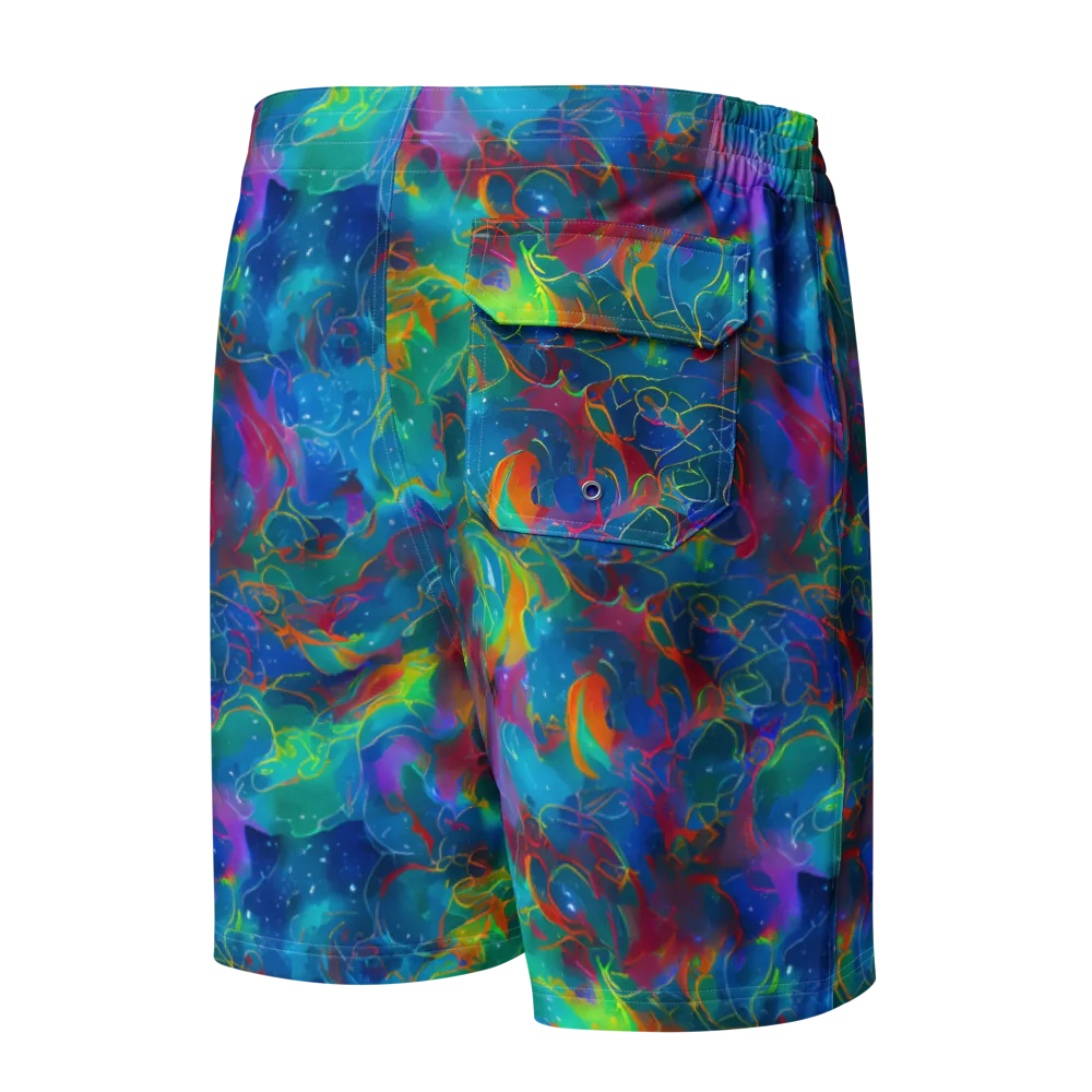 Chromatic Tidalwave on Men's Board Shorts — Back