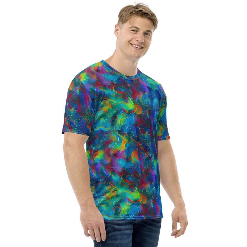 Chromatic Tidalwave on Men's Crew Neck T-Shirt — Right