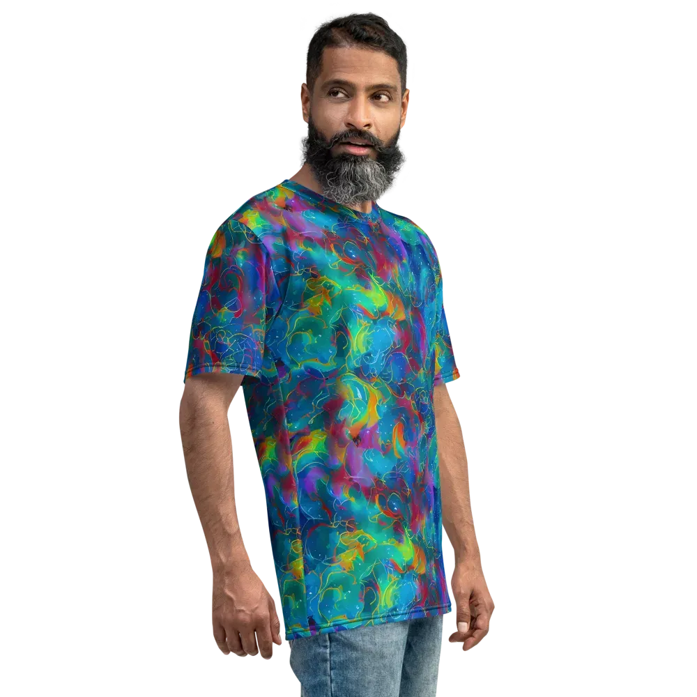Chromatic Tidalwave on Men's Crew Neck T-Shirt — Right