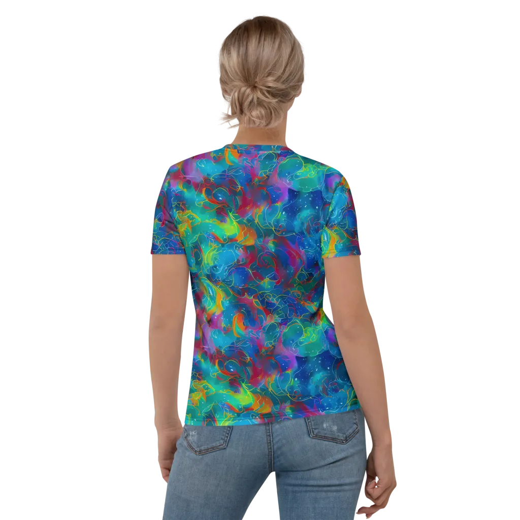 Chromatic Tidalwave on Women's Crew Neck T-Shirt — Back