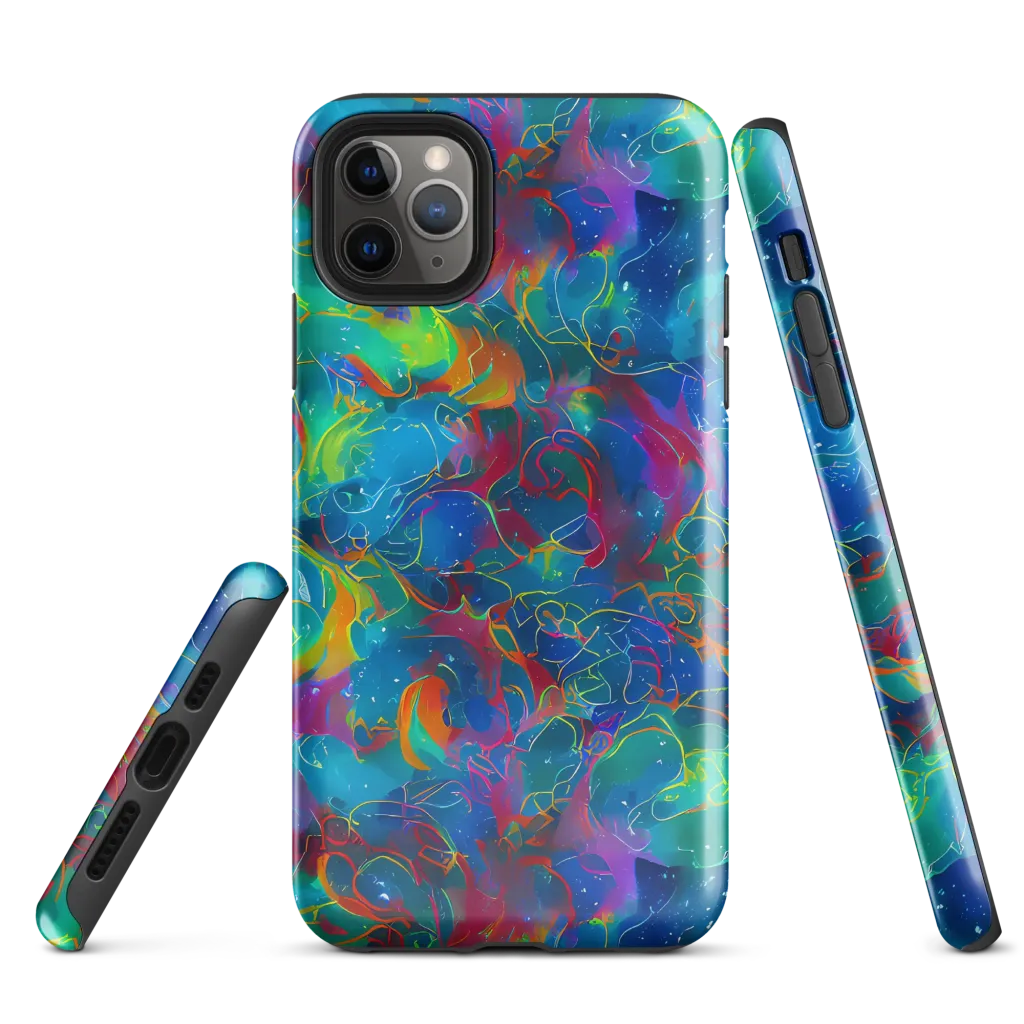 Chromatic Tidalwave on Tough Case for iPhone® — Front