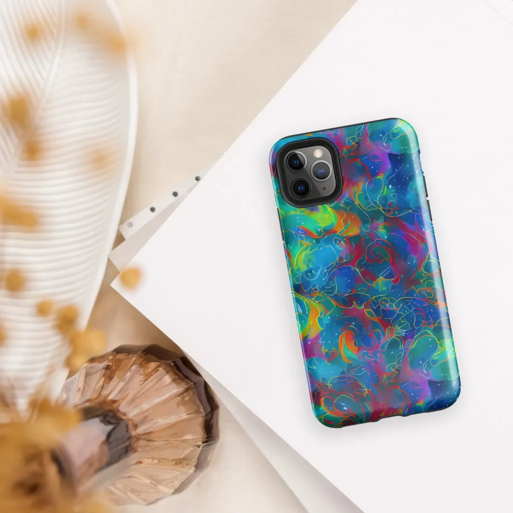 Chromatic Tidalwave on Tough Case for iPhone® — Front