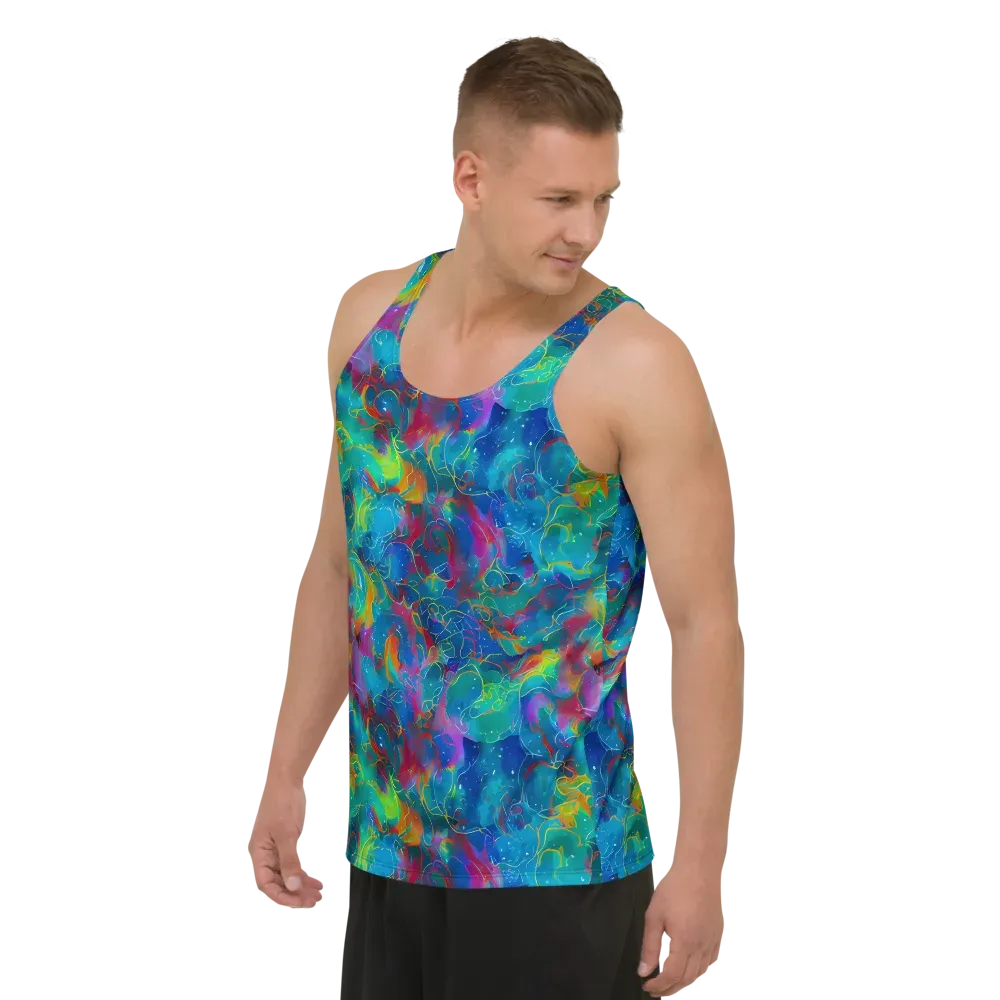 Chromatic Tidalwave on Men's Tank Top — Left Front