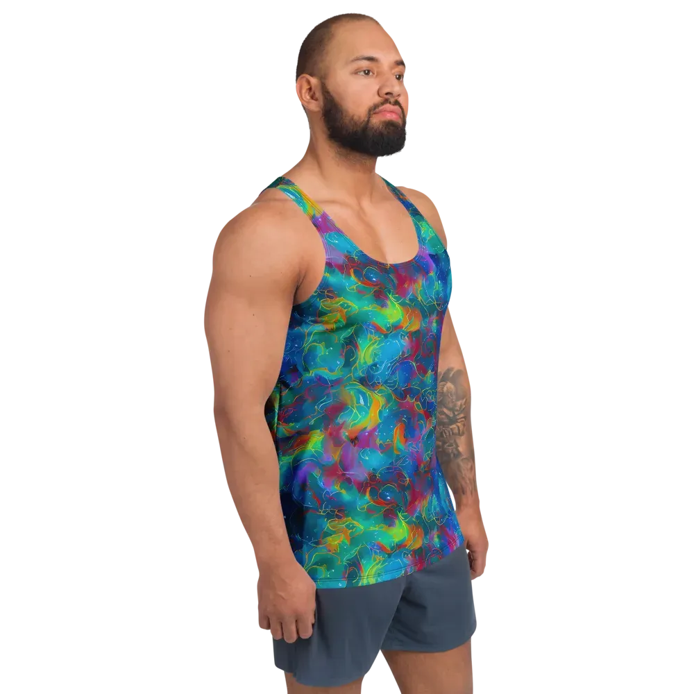 Chromatic Tidalwave on Men's Tank Top — Right Front
