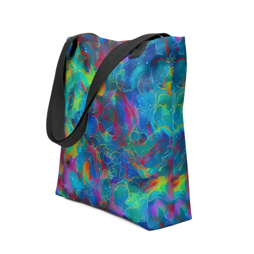 Chromatic Tidalwave on a Tote Bag