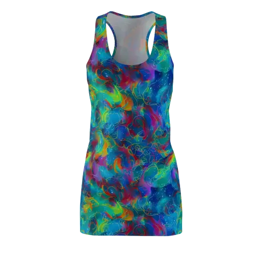 Chromatic Tidalwave on a Racerback Dress