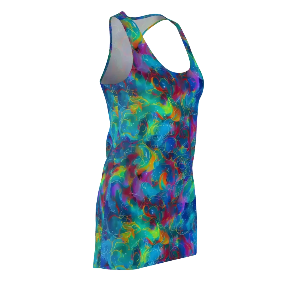 Chromatic Tidalwave on Racerback Dress — Front Side