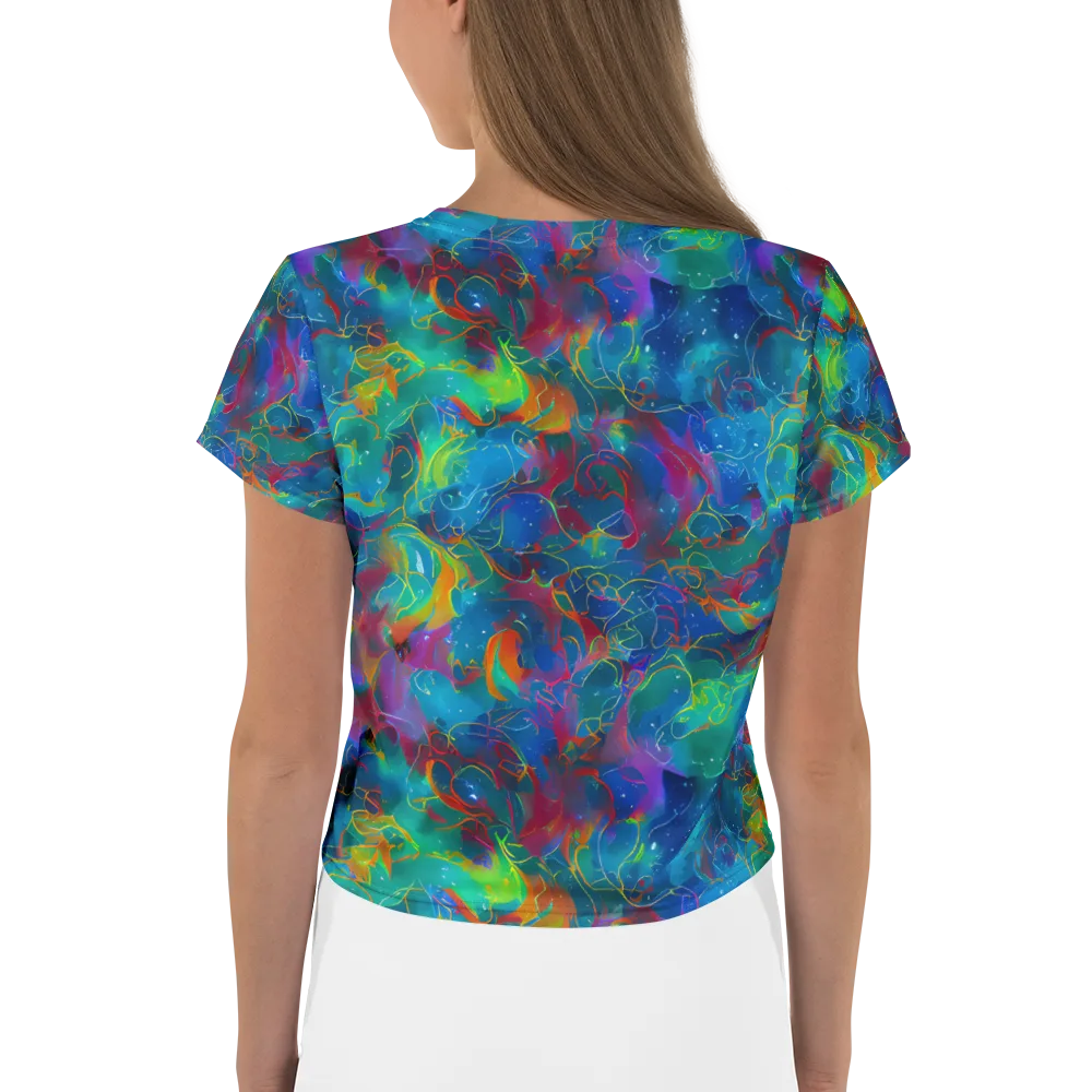 Chromatic Tidalwave on Crop Tee — Back
