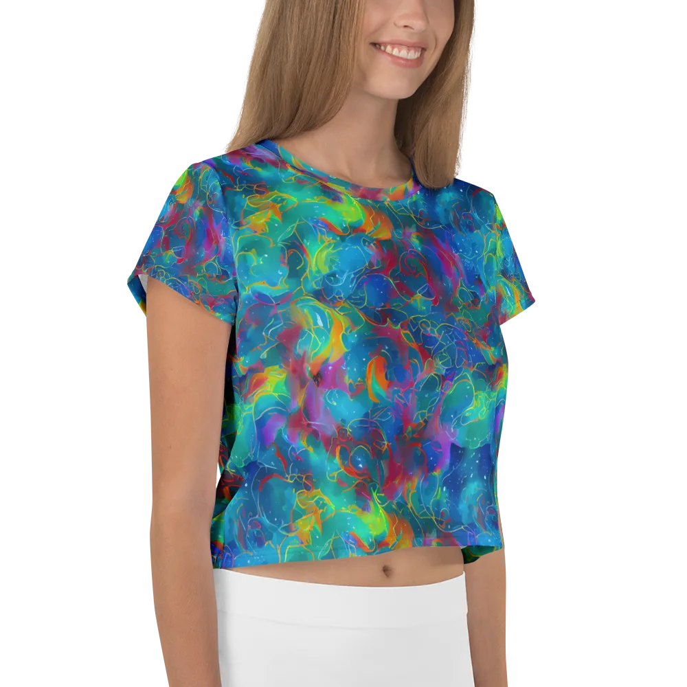 Chromatic Tidalwave on Crop Tee — Right