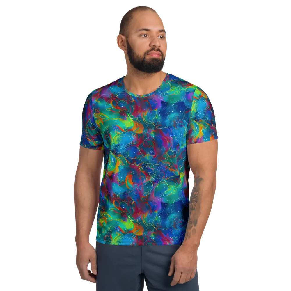 Chromatic Tidalwave on Men's Athletic T-Shirt — Front