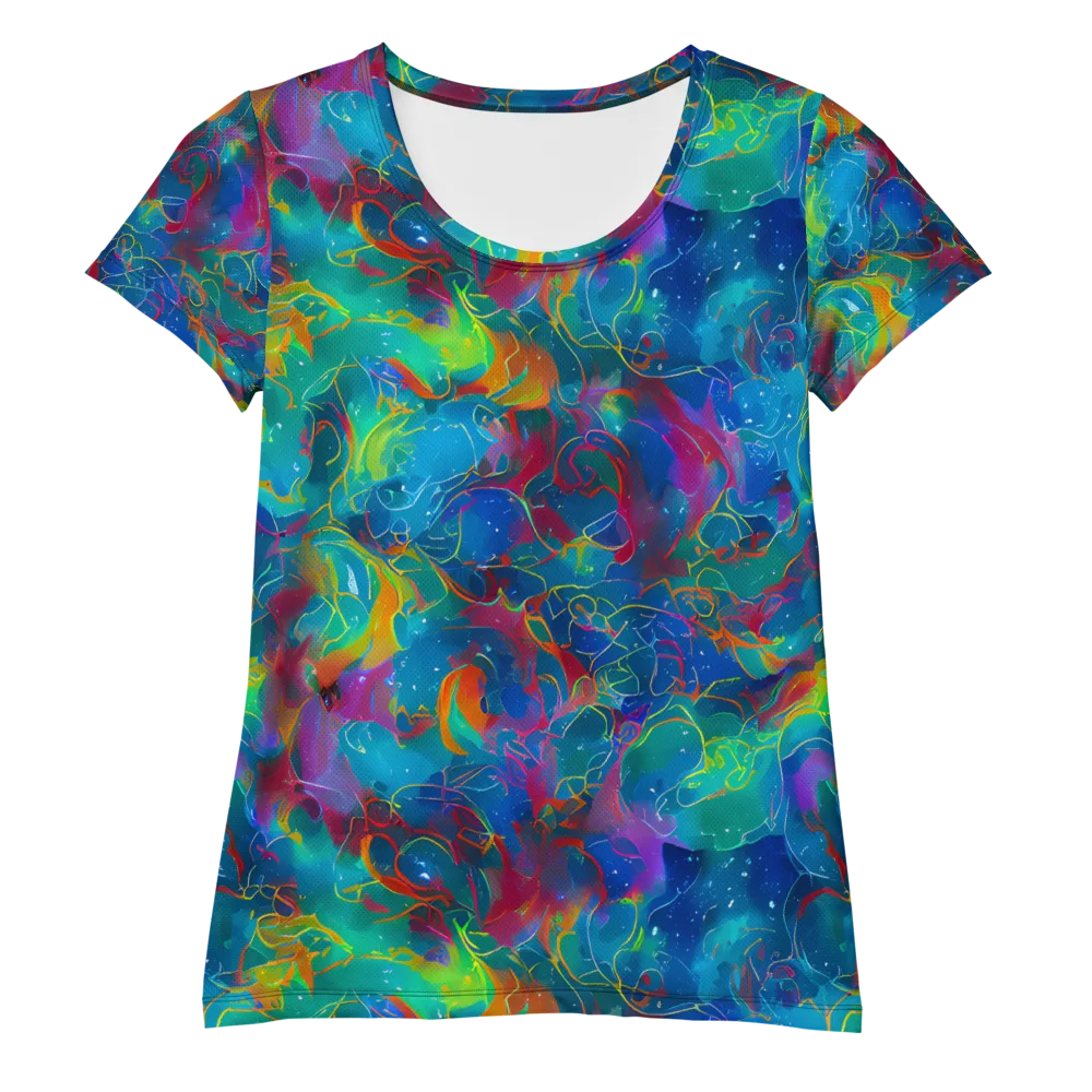 Chromatic Tidalwave on Women's Athletic T-Shirt — Front