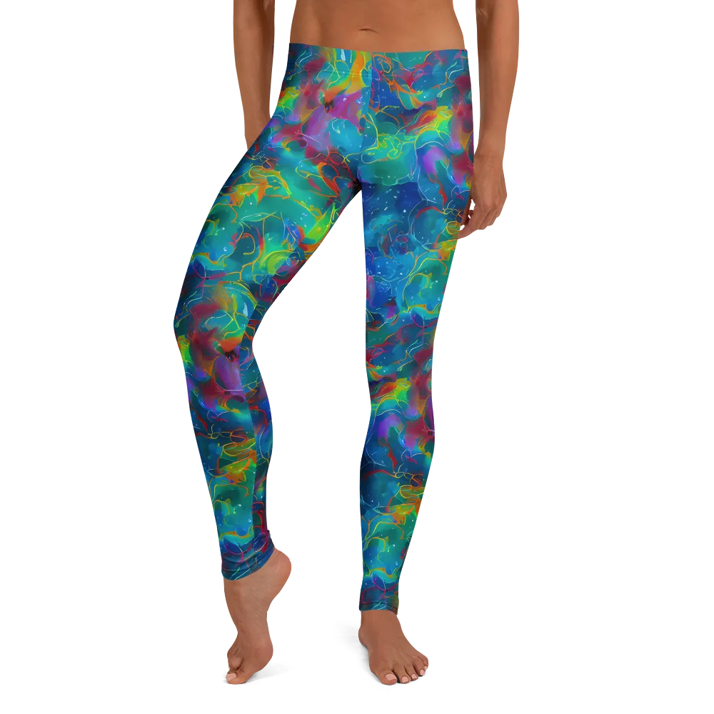 Chromatic Tidalwave on Leggings — Front