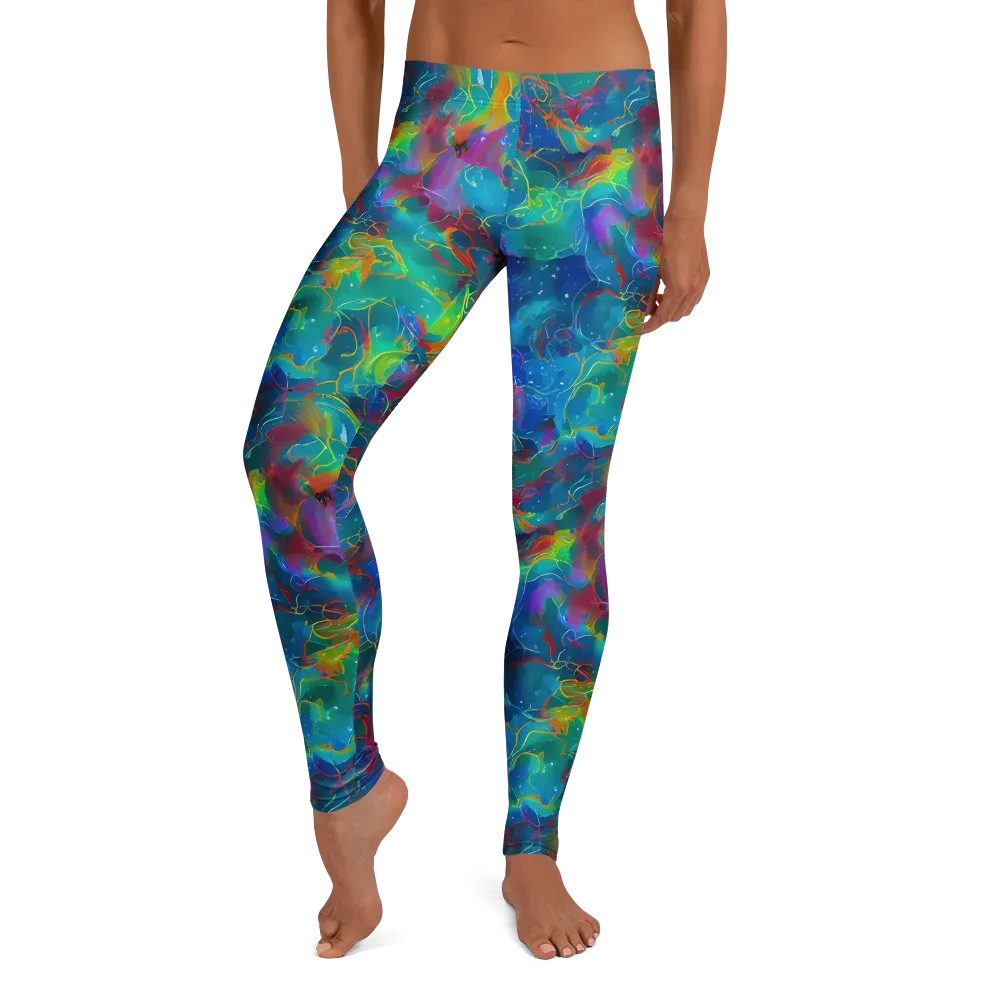 Chromatic Tidalwave on Leggings — Front