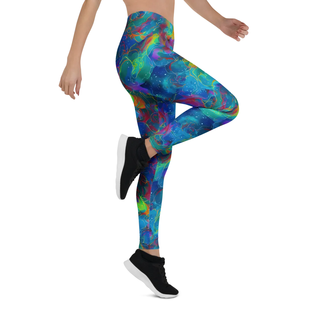 Chromatic Tidalwave on Leggings — Right