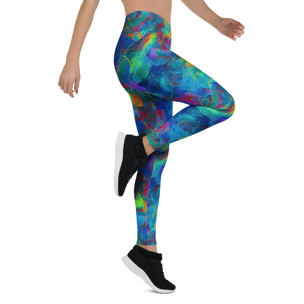 Chromatic Tidalwave on Leggings — Right