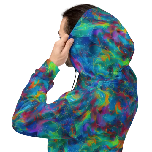 Chromatic Tidalwave on a Hoodie