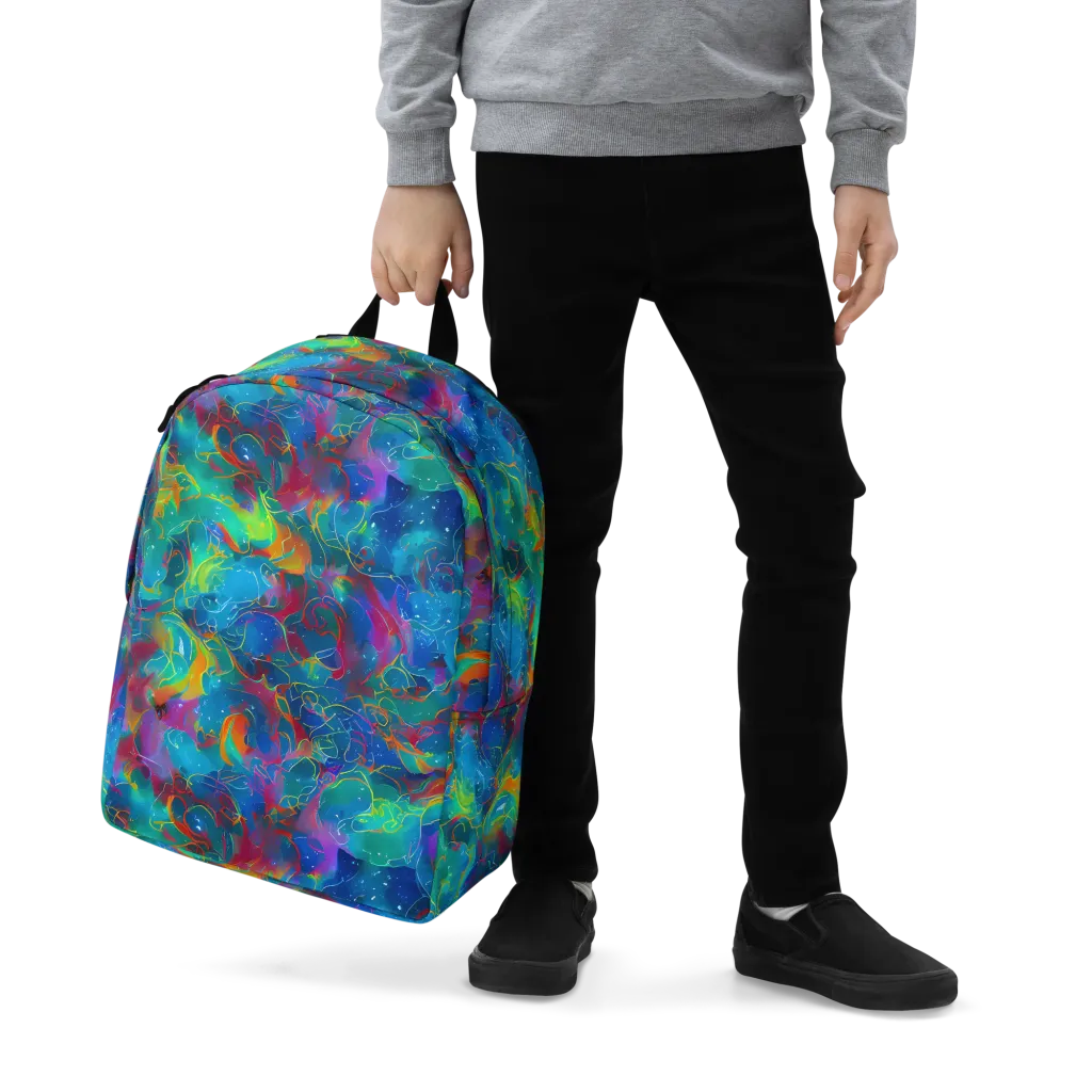 Chromatic Tidalwave on Minimalist Backpack — Zoomed-in