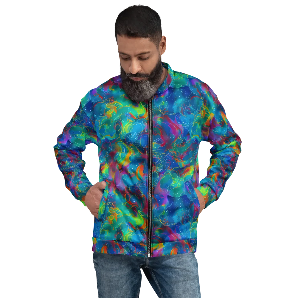 Chromatic Tidalwave on Bomber Jacket — Front