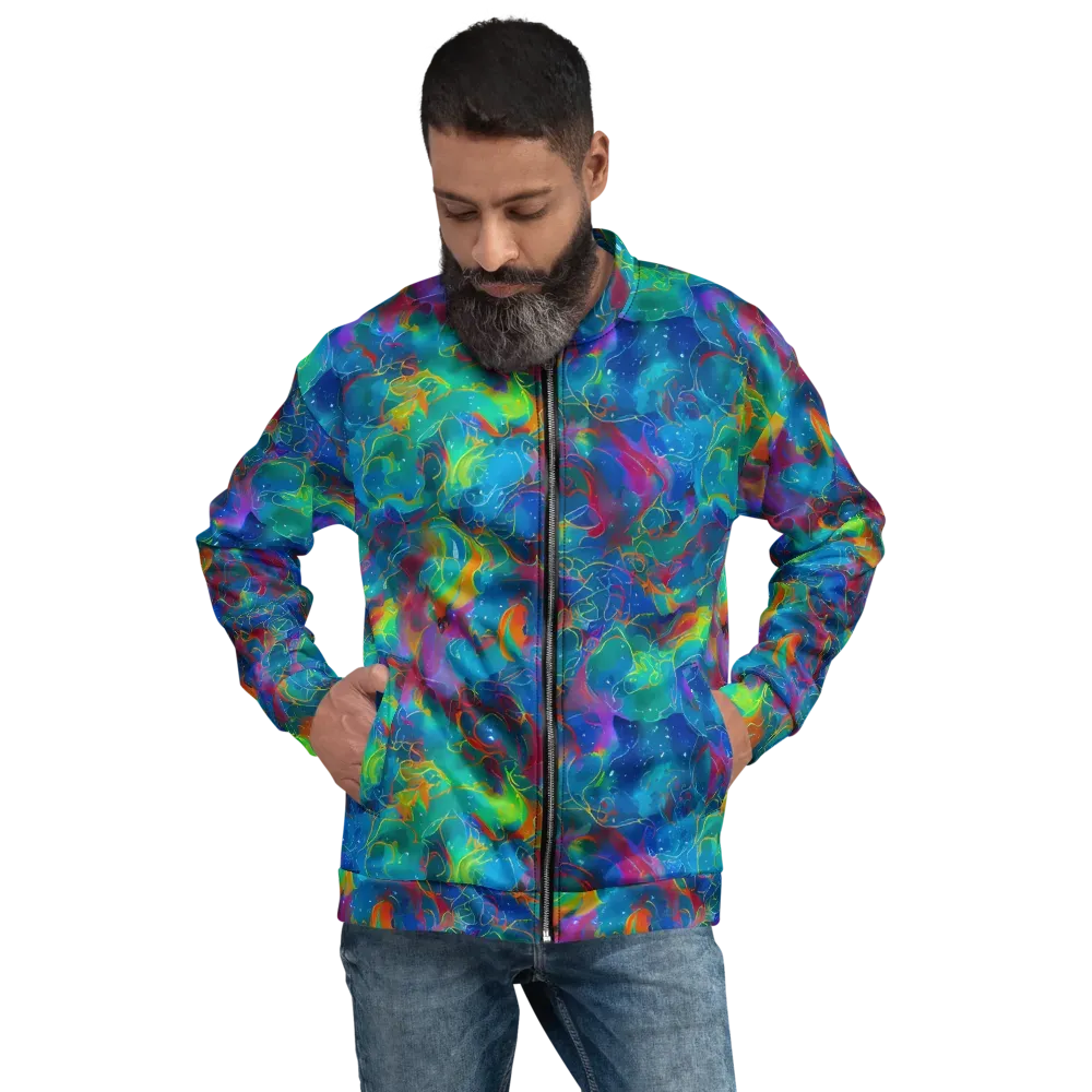 Chromatic Tidalwave on Bomber Jacket — Front