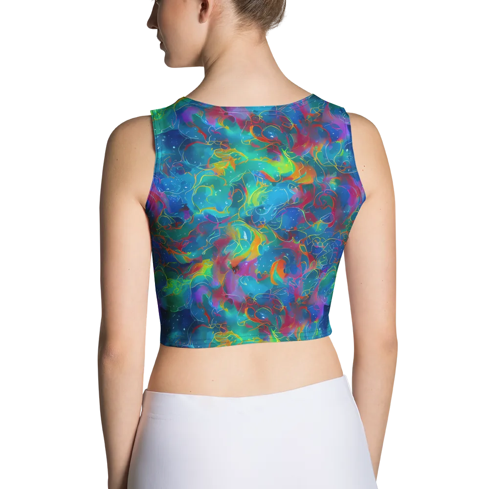 Chromatic Tidalwave on Crop Top — Back
