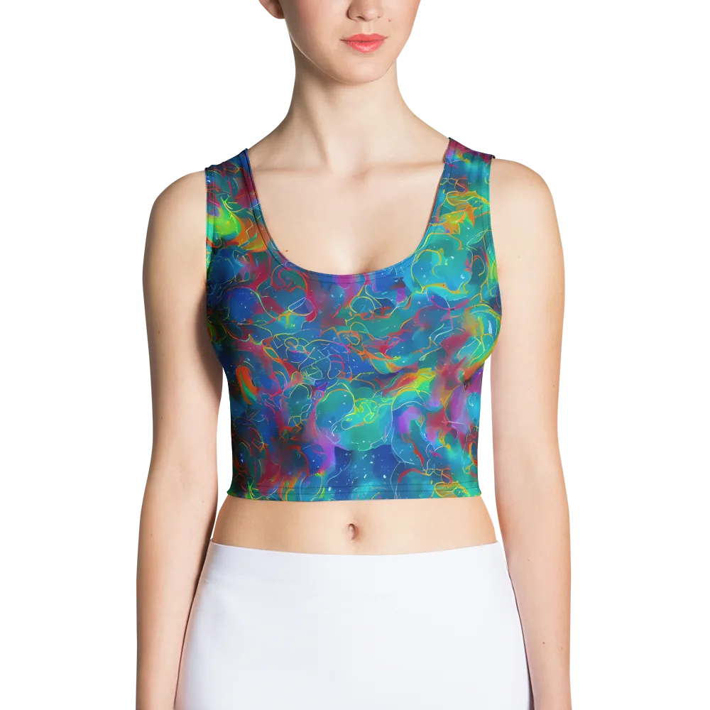 Chromatic Tidalwave on Crop Top — Front