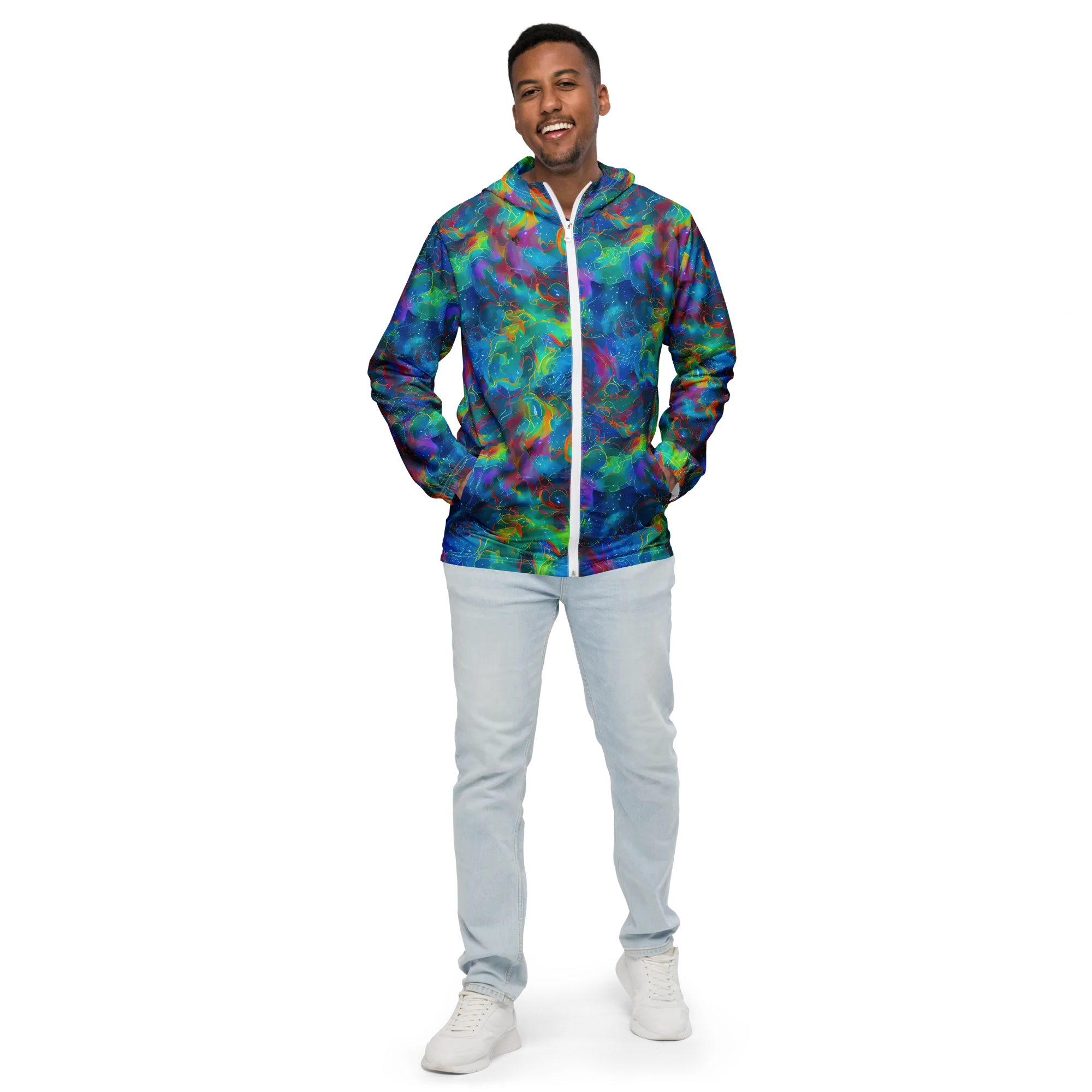 Chromatic Tidalwave on Men's Windbreaker — Front