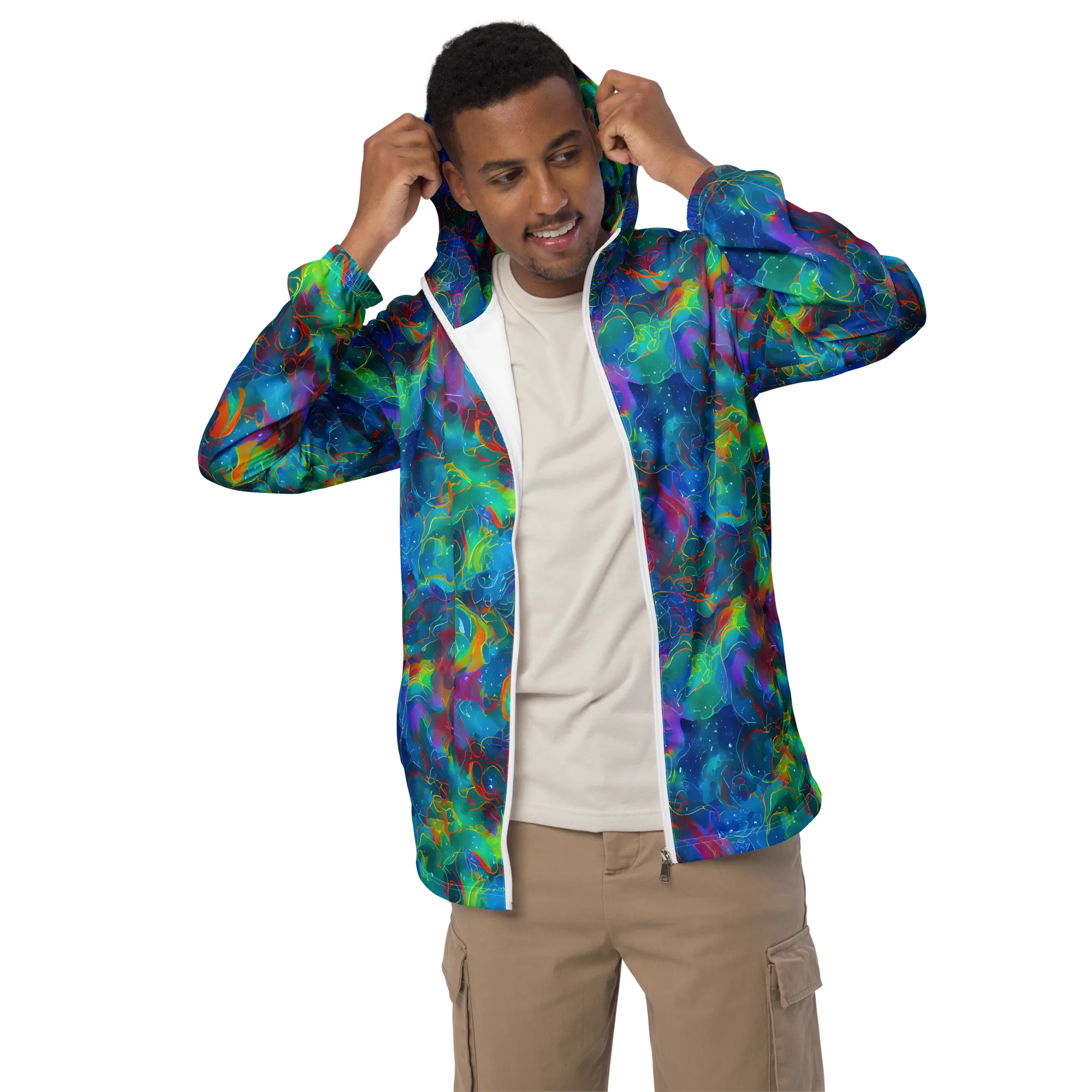 Chromatic Tidalwave on Men's Windbreaker — Front