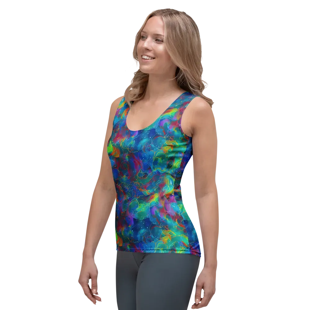 Chromatic Tidalwave on Women's Tank Top — Left Front