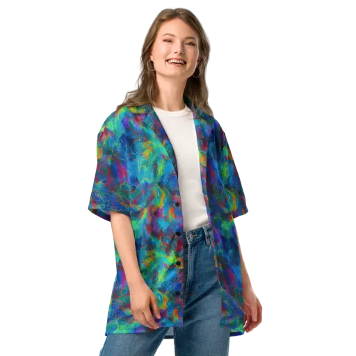Chromatic Tidalwave on a Button Shirt