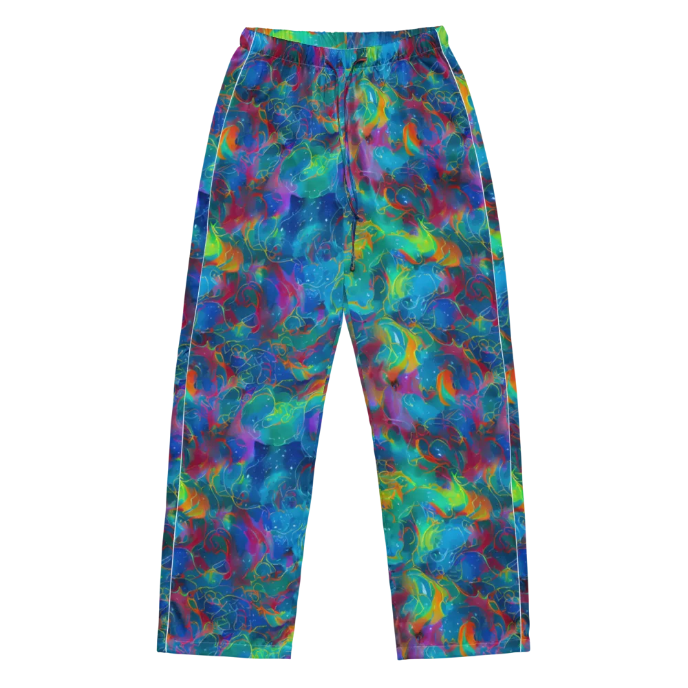 Chromatic Tidalwave on Women's Pajama Pants — Front