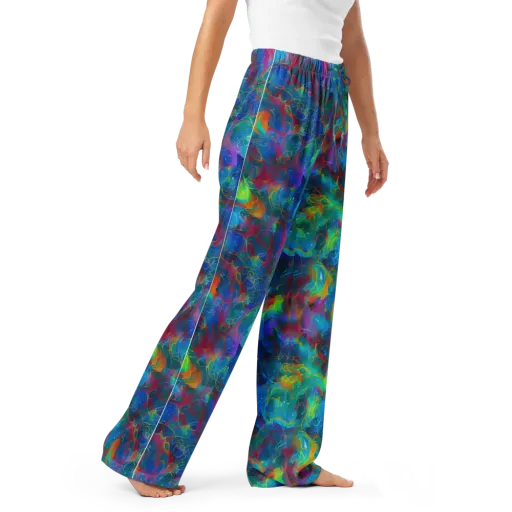 Chromatic Tidalwave on a Women's Pajama Pants