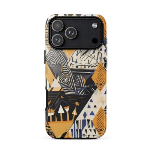 Golden Circuitry on a Tough Case for iPhone®