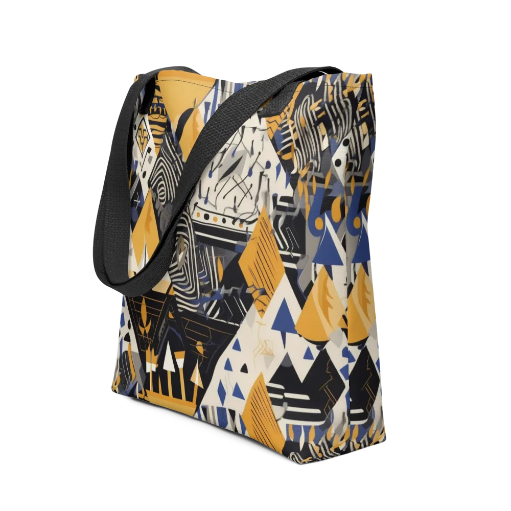 Golden Circuitry on Tote Bag — Front