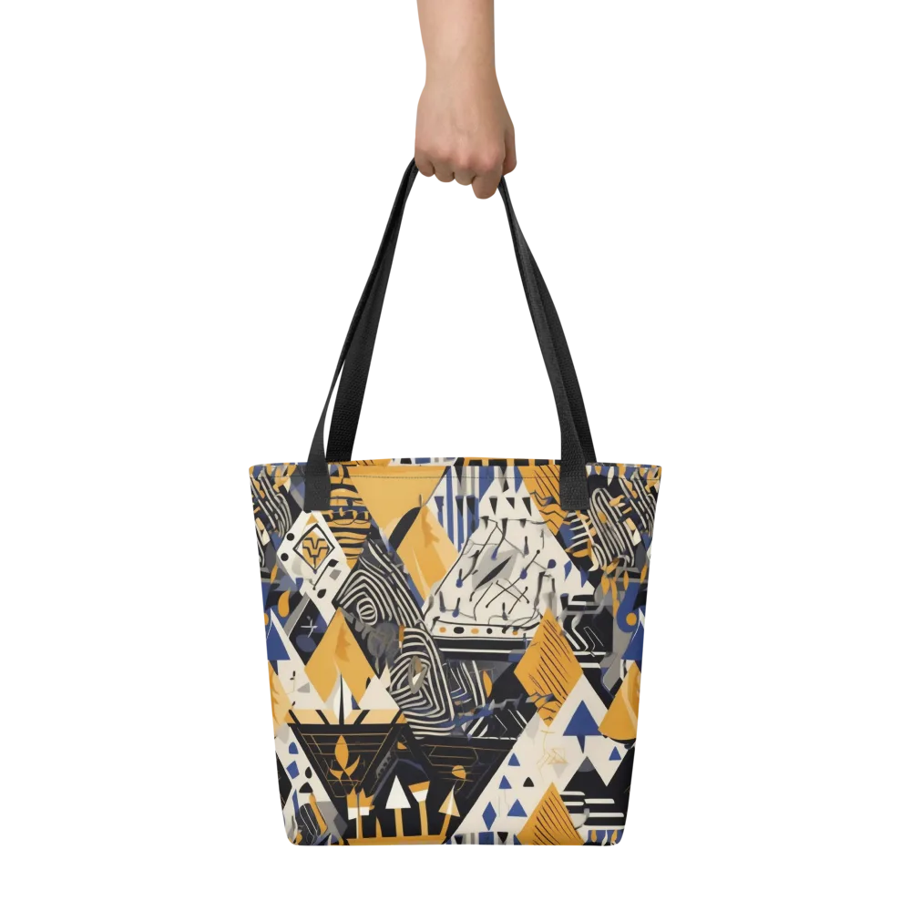 Golden Circuitry on Tote Bag — Front